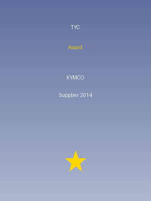 KYMCO Supplier's Award 2014